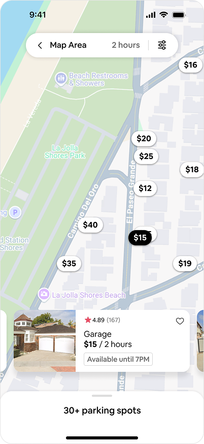 Airbnb Parking - Screen 1